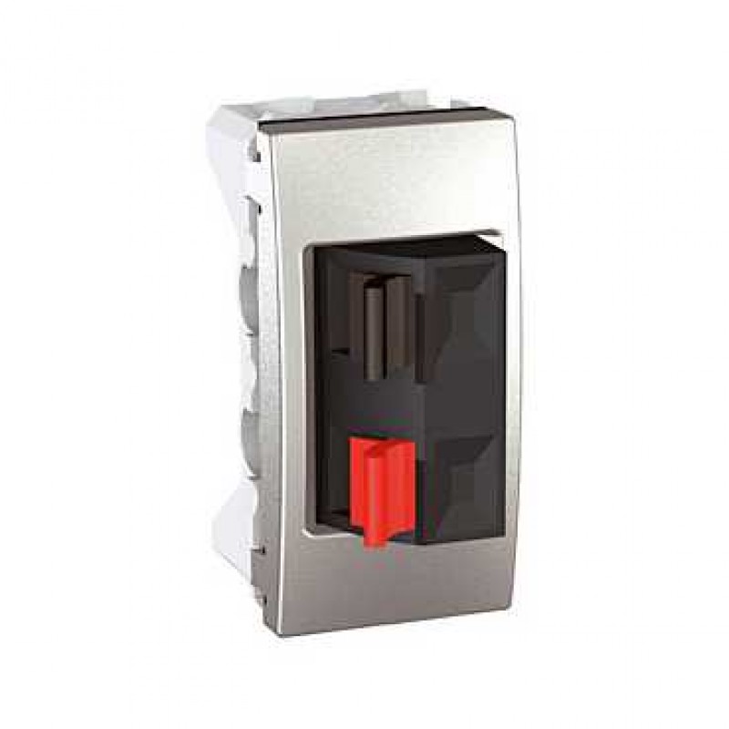 SCHNEIDER SCHMGU3.487.30 Prise haut parleur Unica 1 M Aluminium Elec