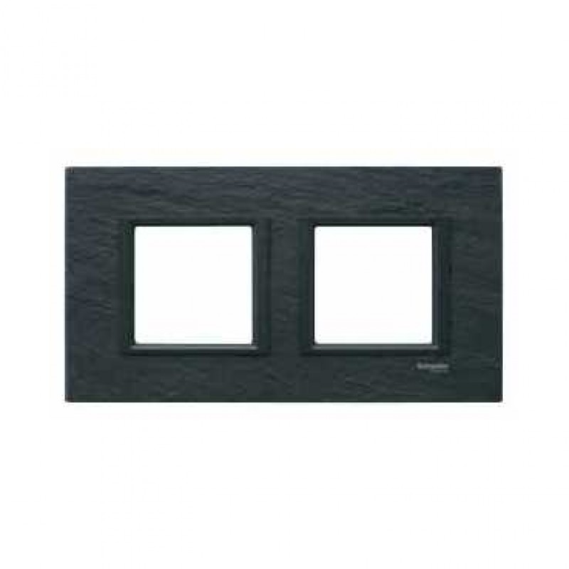 Plaque De Finition Schneider Unica Class 2 Postes – Verre Gris – Mgu68.004.7c3 – NEUF