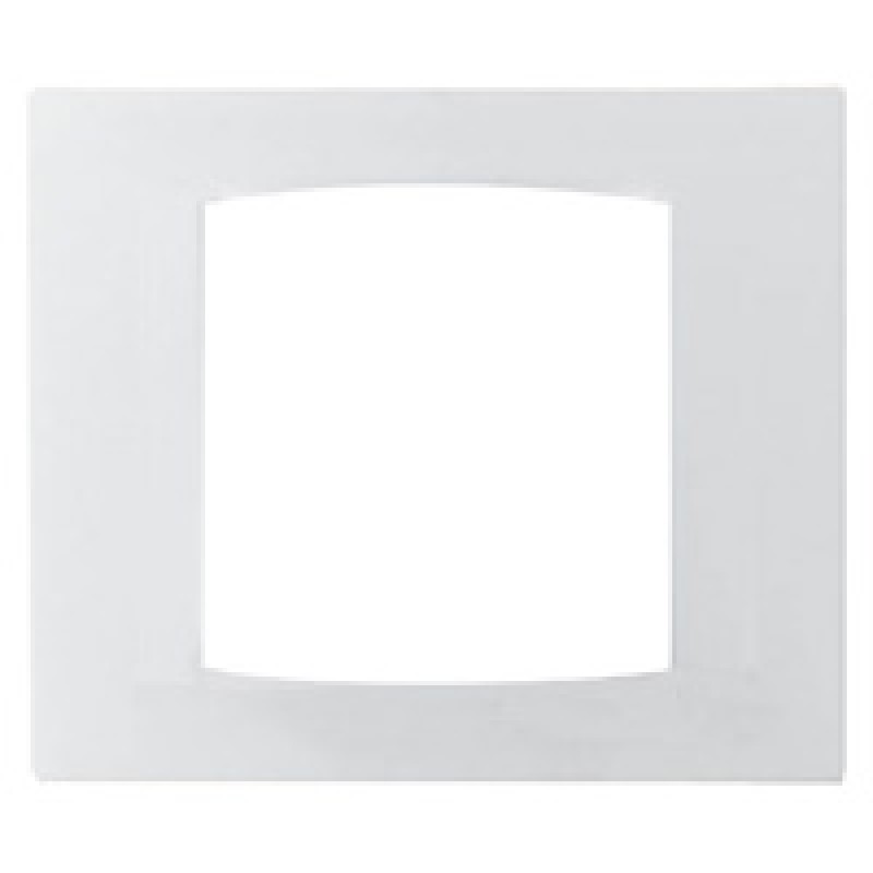 Plaque Murale Schneider Alvais - 1 Emplacement, Blanc/bleu Translucide - Design Moderne, Clipable