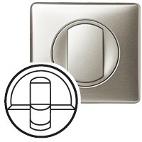 Enjoliveur Céliane Pour Prise Double RJ45 Titane - Legrand 068552