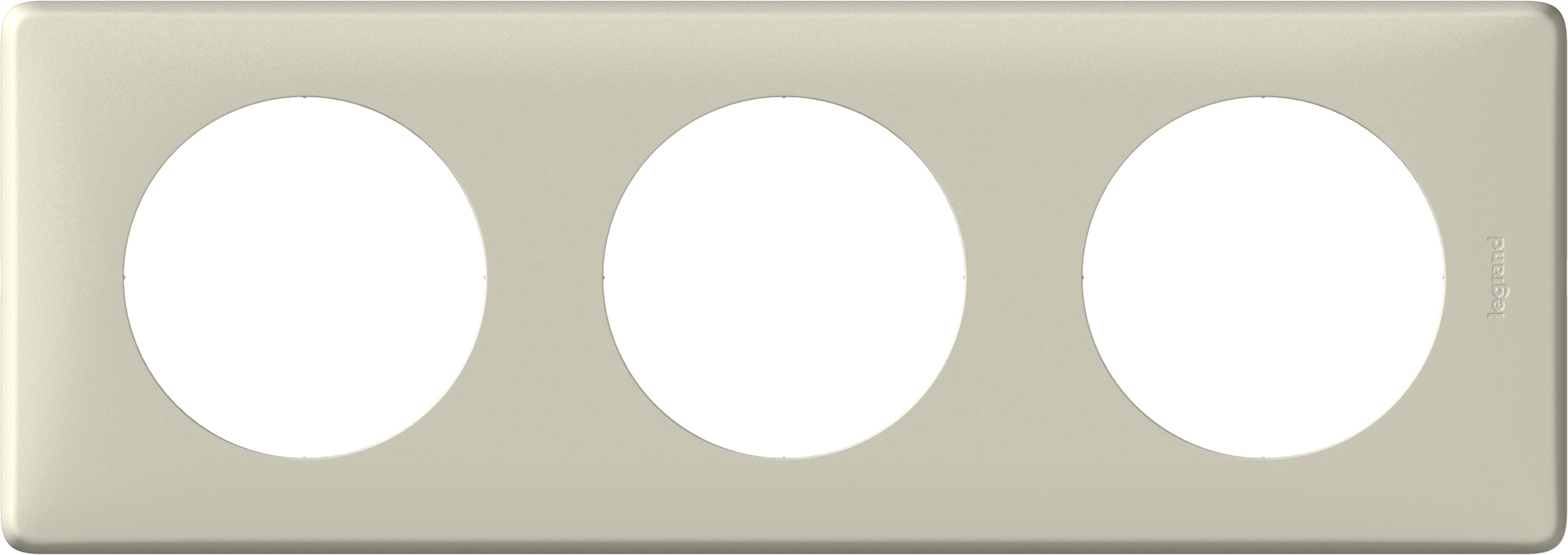 Niloé DIY plaque triple blanc vertical / horiz. entraxe 71mm | 397870