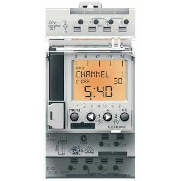 Interrupteur Horaire Programmable Schneider Analogique 24h + 7j - 2 Circuits, 150h De Réserve - Blanc, 230V - Neuf