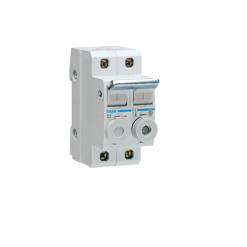 Porte-fusible Coupe-circuit Hager 20A - Modèle L126, Vendu à L'unité, Neuf