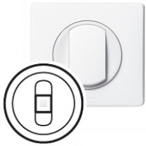 Enjoliveur Céliane - prise HP simple - blanc