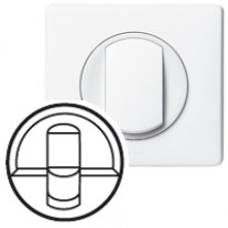 Enjoliveur Céliane - prise RJ-45 - blanc