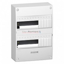 Tableau Schneider 13 modules 2 rangées configurable