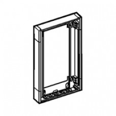 Rehausse ép 50 mm - pour coffret Ekinoxe 1x13 modules avec platine - blanc RAL 9010