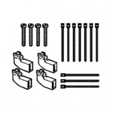 Ensemble de fixation coffret encastré - 4 griffes + colliers attache-câbles
