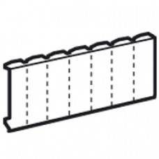 Obturateur 18 modules - gris RAL 7035