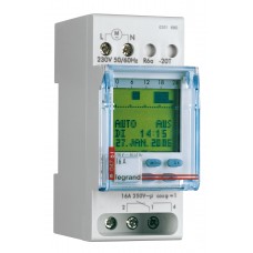 Interrupteur horaire programmable digital Lexic - auto - multifonction -1 sortie 250 V~