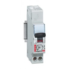 Disjoncteur magnéto-therm DX 6000 - Lexic auto - 1P+N - 230 V~ - 32 A - courbe C Legrand
