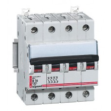 Disjoncteur magnéto-therm DX 6000 - Lexic à vis - 4P - 400 V~ - 16 A - courbe B Legrand