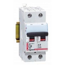 Disjoncteur magnéto-therm DX 6000 - Lexic à vis - 2P - 230/400 V~ - 6 A - courbe C Legrand