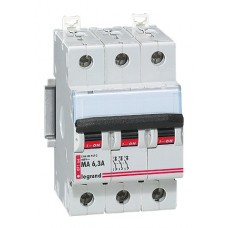 Disjoncteur magnétique seul DX-MA - Lexic - 3P - 6,3 A - 25 kA - courbe MA Legrand