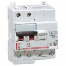 Disjoncteur différentiel monobloc DX 6000 - Lexic vis - 2P - 230/400 V~ - 16 A - type AC -10 mA Legrand