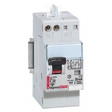 Disjoncteur différentiel monobloc DX 6000 - Lexic auto - 1P+N - 230 V~ - 32 A - type AC - 30 mA Legrand