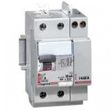 Interrupteur différentiel DX Lexic à vis - 2P - 230 V~ - 63 A - type AC - 30 mA - départ haut
