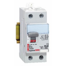 Interrupteur différentiel DX Lexic à vis - 2P - 230 V~ - 40 A - type AC - 30 mA - départ bas