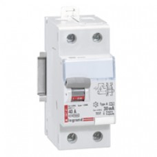 Interrupteur différentiel DX Lexic à vis - 2P - 230 V~ - 40 A - type A - 30 mA - départ bas