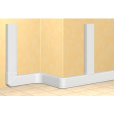 Goulotte 50x105 DLP monobloc - 1 couv 65 mm - L. 2 m - blanc