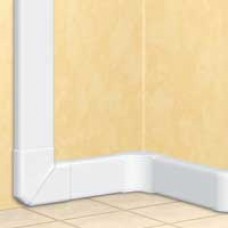 Goulotte 35x105 DLP monobloc - 1 couv 85 mm - L. 2 m - blanc