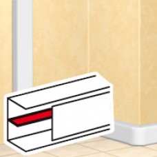 Cloison de séparation - DLP monobloc prof. 50 - 2 m - blanc