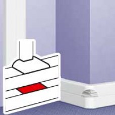 Complément de dérivation plane - pour DLP monobloc prof. 50 - blanc