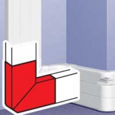 Angle plat 90° - DLP mono 50x220 - blanc