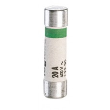 Cartouche domestique cylindrique - 8,5x31,5 mm - sans voyant - 20 A