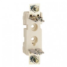 Socle pour cartouche à couteau - taille 00 - 100 A - 1P - nu - fixation rail