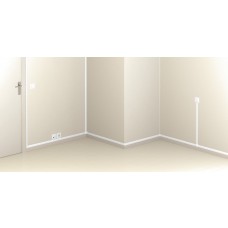 Moulure Céliane finition plâtre 30x12,5 mm - sans cloison - L. 2,1 m