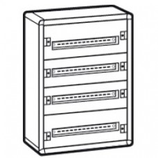 Coffret distribution métal XL3 160 - tout modulaire - 4 rangées - 750x575x147