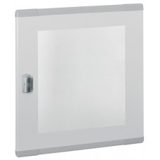 Porte plate vitrée XL3 160/400 - pour coffret et armoire H 600/695 mm
