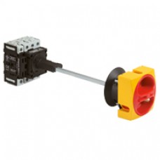 Interrupteur sectionneur rotatif complet - saillie cde rompue cad - 4P neutre G - 25 A