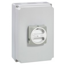 Boîtier - interrupteur sectionneur rotatif - compo - 3P/4P - 50/63 A - gris