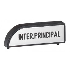 Etiquette de fonction pour plastron cadenassable - '' interrupteur principal ''