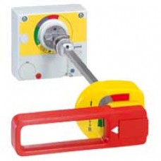 Commande rotative d'urgence - déportée sur porte DPX 250 - IP 55 - rouge/jaune