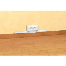 Moulure DLPlus 20x12,5 - 1 comp - L. 2,1 m - blanc