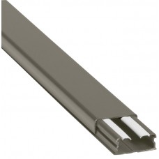 Guide-câbles marron 32x12,5 grande capacité - 1 comp - L. 2,1 m