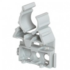 Lyre pour tube IRL Ø16 - gris - fixation par cloueur type Pulsa