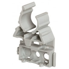 Lyre pour tube IRL Ø20 - gris - fixation par cloueur type Pulsa