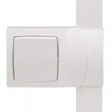 Cadre app. saillie 1 poste - pose le long des moulures DLPlus ép. 20 - blanc