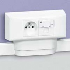 Cadre Mosaic 4 modules - pour toutes moulures et plinthe h.20 DLPlus - blanc