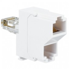 Doubleur saillie réseau informatique/téléphone