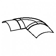 Angle plat - pour profilé passage de sol 92x20