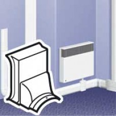 Dérivation vers passage de sol - pour plinthe DLPlus h. 20 - blanc