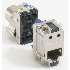 Bloc 6 connecteurs RJ 45 - Cat.6 - STP - Blindage métal - LCS²