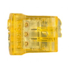 Borne connexion sans vis Nylbloc auto pour 3 fils - 24A - 450 V~ - orange