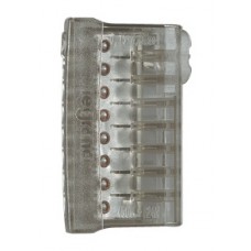 Borne connexion sans vis Nylbloc auto pour 8 fils - 24 A - 450 V~ - gris