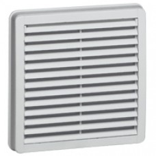 Ouïe d'aération plastique - IP54 - RAL 7035 - 150 x 150 mm - avec filtre G3